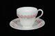 Vintage Wedgwood Queen's Ware Embossed Pink Grapes Demi / Demitasse Cup & Saucer