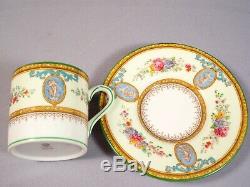 Vintage Wedgwood Sheerness Coffee Cacao set Pot Demitasse Cup Saucer Blue Cameo