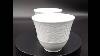 Vintage White Porcelain Demitasse Tea Cups Saucers Lattice Weave England Set 2