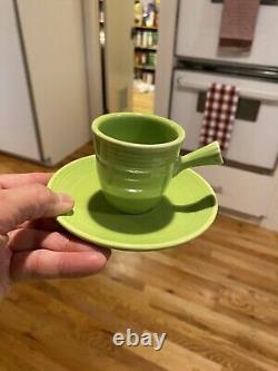 Vintage fiestaware chartreuse demitasse cup NIB