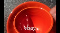 Vintage two Fiestaware demitasse cups & saucers. Unmarked. Ca 1936-1943. VGC