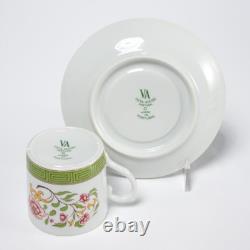 Vista Alegre Chinese Woodblock Chinoiserie Demitasse Espresso Cups Saucers 16pc