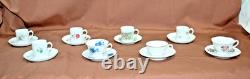 Vista Alegre Portugal for Mottahedeh Demitasse Cups/Saucers Lot of 8 Sets T1477