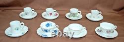 Vista Alegre Portugal for Mottahedeh Demitasse Cups/Saucers Lot of 8 Sets T1477
