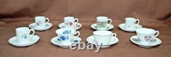 Vista Alegre Portugal for Mottahedeh Demitasse Cups/Saucers Lot of 8 Sets T1477