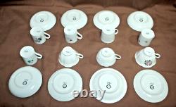 Vista Alegre Portugal for Mottahedeh Demitasse Cups/Saucers Lot of 8 Sets T1477
