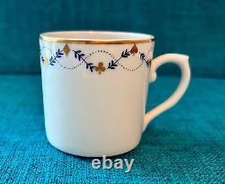 Vista Alegre Portuguese Porcelain Coffee Pot 6 Demitasse Cups/Saucers Card Motif