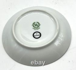 Vtg 1970s Mottahedeh Vista Alegre Demitasse Espresso Cups Saucers Coffee Bean