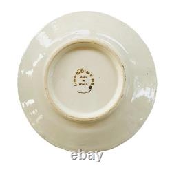 Vtg 6 Capodimonte Demitasse Espresso Cup Saucer Set Raised Relief Cherub Design