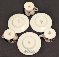 Vtg. (6) Pcs Coalport Hong Kong Demitasse OLD STAMP 3 Sets Cups & Saucers NICE