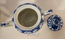 Vtg Japan Blue Phoenix Demitasse Coffee Set Pot, Creamer, Sugar, 7 Cups &Saucers