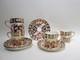 Vtg John Aynsley China 5500 Traditional Imari 4 Can Demitasse Cups & Saucers