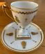Vtg Limoges Gold Napoleon Bee Demitasse Espresso Cup Saucer Hand Painted Antique