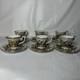 Vtg R. Capodimonte Italian Porcelain 6 Sets Demitasse Cups&saucers Cherubs Design