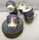 Vtg Royal Doulton Set 9 Cups & Saucers Demitasses Flowers Hand Ptd England