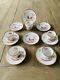 Vtg Richard Ginori Siena Rust Bone China Demitasse Espresso 5 Cups & 8 Saucers