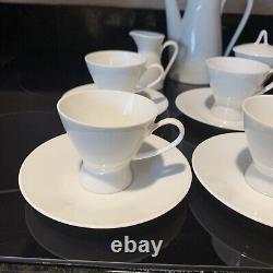 Vtg Rosenthal Studio Line MCM Demitasse Teapot Cups / Saucers Cream/ Sugar Euc