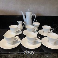 Vtg Rosenthal Studio Line MCM Demitasse Teapot Cups / Saucers Cream/ Sugar Euc