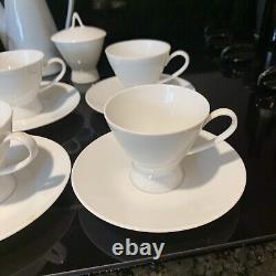 Vtg Rosenthal Studio Line MCM Demitasse Teapot Cups / Saucers Cream/ Sugar Euc