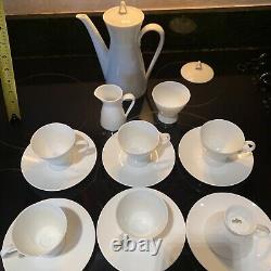 Vtg Rosenthal Studio Line MCM Demitasse Teapot Cups / Saucers Cream/ Sugar Euc