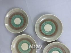 Vtg SUSIE COOPER Wedding Ring Demitasse Cups & Saucers Set of 7 Earthenware