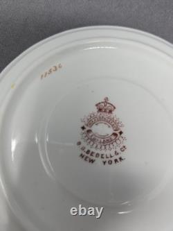 W. A. Adderley & Co Signed Roses Demitasse cup & Saucer 1886-05