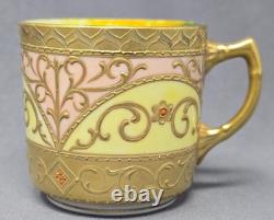 W. A. Adderley & Co Signed Roses Demitasse cup & Saucer 1886-05