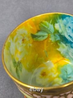 W. A. Adderley & Co Signed Roses Demitasse cup & Saucer 1886-05