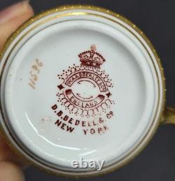 W. A. Adderley & Co Signed Roses Demitasse cup & Saucer 1886-05