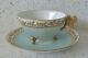 Wg & Co. Limogesdragonfly Handlefooted Demitasse Cup & Saucer France