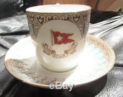WHITE STAR LINE 1St C DEMITASSE CUP AND SAUCER 1904-05 STONIER & CO. LIVERPOOL