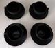 Wedgewood Demitasse Black Basalt Set Of 4 Cups And 4 Saucers Hard To Find
