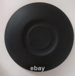 Wedgewood Demitasse Black Basalt Set Of 4 Cups and 4 Saucers HARD TO FIND