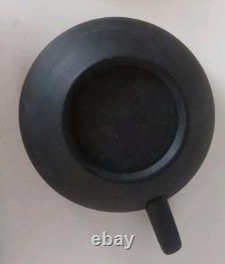 Wedgewood Demitasse Black Basalt Set Of 4 Cups and 4 Saucers HARD TO FIND