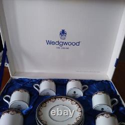Wedgewood demitasse cup and saucer complete sets of six