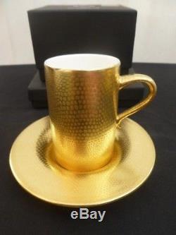 Wedgwood & Bentley Pure Gold Demitasse Coffee Cup & Saucer New 1st Quality Boxed