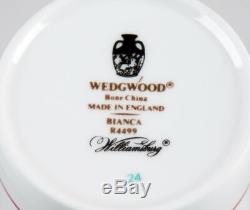 Wedgwood Bianca Williamsburg Demitasse Cups & Saucers, Set of (4)