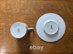 Wedgwood Bideford bone china demitasse cups & saucers W1081 SET of TEN