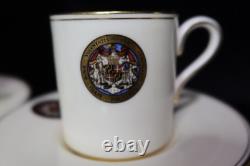 Wedgwood Bone China Theodore R Mckeldin Governor Maryland 17 Piece Demitasse Set