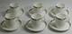 Wedgwood Cavendish Metallised Demitasse Cup & Saucer Lot Of 6 Read