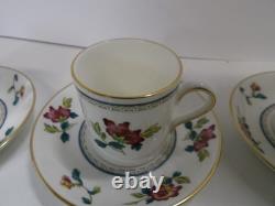 Wedgwood Chinese Flowers Six Demitasse Cups And Saucers Sets