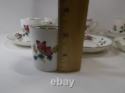 Wedgwood Chinese Flowers Six Demitasse Cups And Saucers Sets