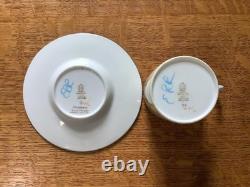 Wedgwood Columbia Ivory bone china demitasse 7 cups and saucers, W726