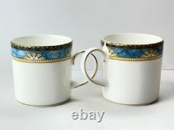 Wedgwood Curzon Demitasse Cups & Saucers Set 4 Discontinued Fine China