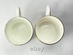Wedgwood Curzon Demitasse Cups & Saucers Set 4 Discontinued Fine China