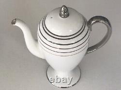 Wedgwood Demitasse Set. 6 Cups, Saucers, Tea Pot, Sugar Bowl, Creamer