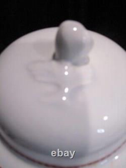 Wedgwood Flying Cloud Rust Sailing Ship Coffee Pot Sugar Demitasse Cups Saucers