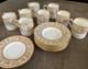 Wedgwood Gold Florentine 8 Demitasse Cups 8 Saucers Dragon Bone China Espresso