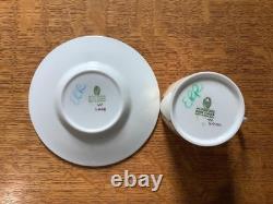 Wedgwood Gold Whitehall 10 demitasse cups & saucers W4000