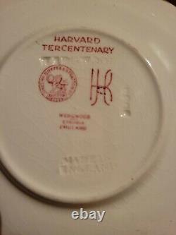 Wedgwood Harvard Boylston Hall demitasse cups and saucers ca 1936